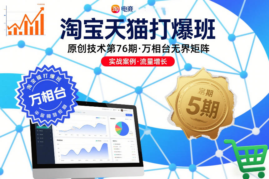 淘宝天猫打爆班原创技术第76期，万相台无界矩阵青祥项目库-闲云创业网-老谢轻创网-中创网-福缘网-冒泡网-资源之家-魔方项目库青祥项目库