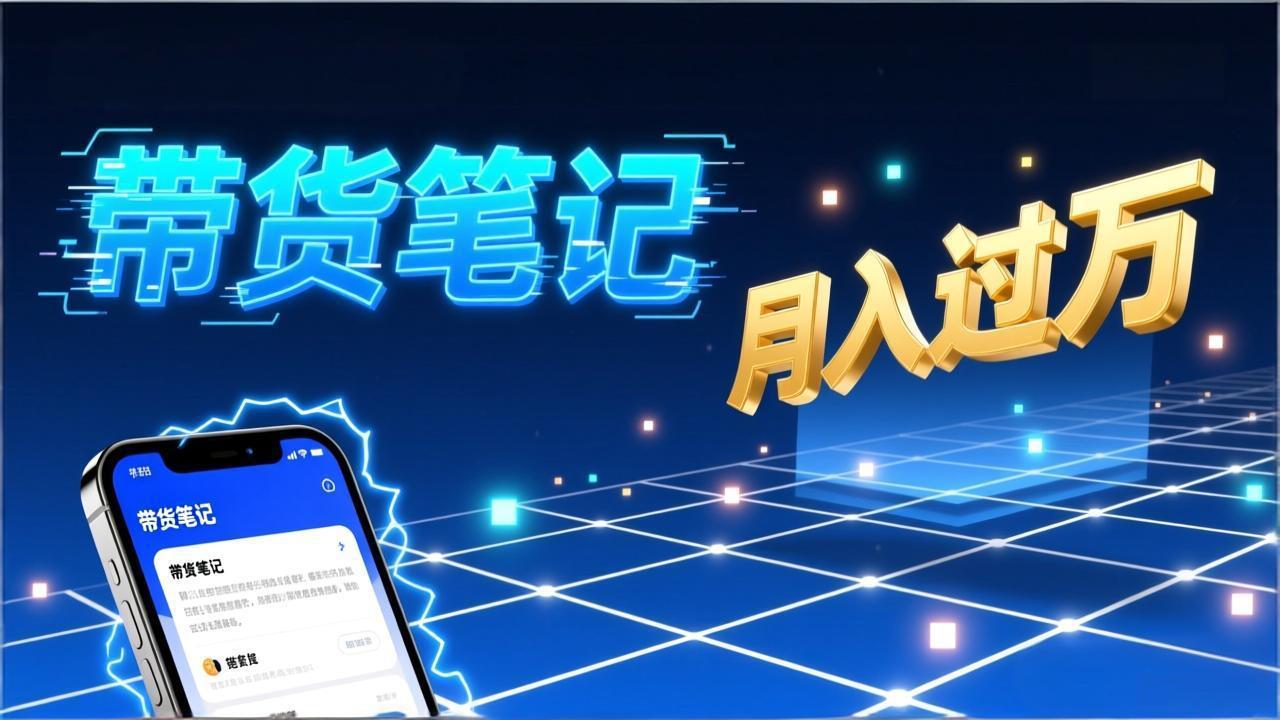 小红书爆款笔记带货实战：拆解封面标题正文全要素，手把手教你单篇笔记带货月入过万青祥项目库-闲云创业网-老谢轻创网-中创网-福缘网-冒泡网-资源之家-魔方项目库青祥项目库