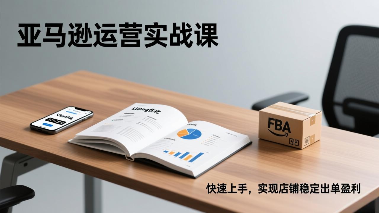 亚马逊运营实战课，Listing优化、Vine秒杀、FBA发货，快速上手，实现店铺稳定出单盈利青祥项目库-闲云创业网-老谢轻创网-中创网-福缘网-冒泡网-资源之家-魔方项目库青祥项目库