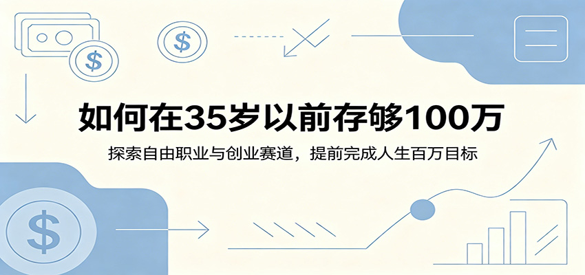如何在35岁以前存够100万：探索自由职业与创业赛道，提前完成人生百万目标青祥项目库-闲云创业网-老谢轻创网-中创网-福缘网-冒泡网-资源之家-魔方项目库青祥项目库
