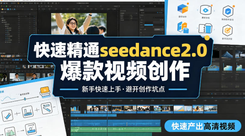 快速精通seedance2.0爆款视频创作,快速产出高清视频,避开大量创作坑点,新手也能快速上手青祥项目库-闲云创业网-老谢轻创网-中创网-福缘网-冒泡网-资源之家-魔方项目库青祥项目库