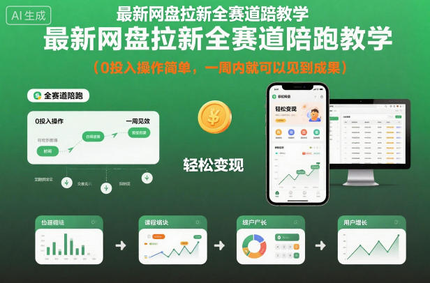 最新网盘拉新全赛道陪跑教学,0投入操作简单,一周内就可以见到成果青祥项目库-闲云创业网-老谢轻创网-中创网-福缘网-冒泡网-资源之家-魔方项目库青祥项目库