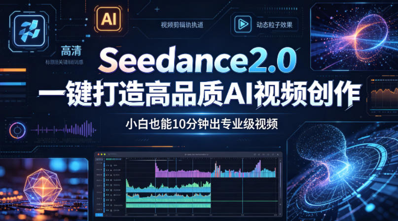 Seedance2.0一键打造高品质AI视频创作，小白也能10分钟出专业级视频青祥项目库-闲云创业网-老谢轻创网-中创网-福缘网-冒泡网-资源之家-魔方项目库青祥项目库