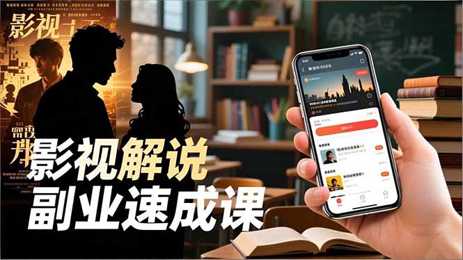 Tk影视解说副业速成课，软件安装、全流程实操、爆款预设，新手两周变现青祥项目库-闲云创业网-老谢轻创网-中创网-福缘网-冒泡网-资源之家-魔方项目库青祥项目库