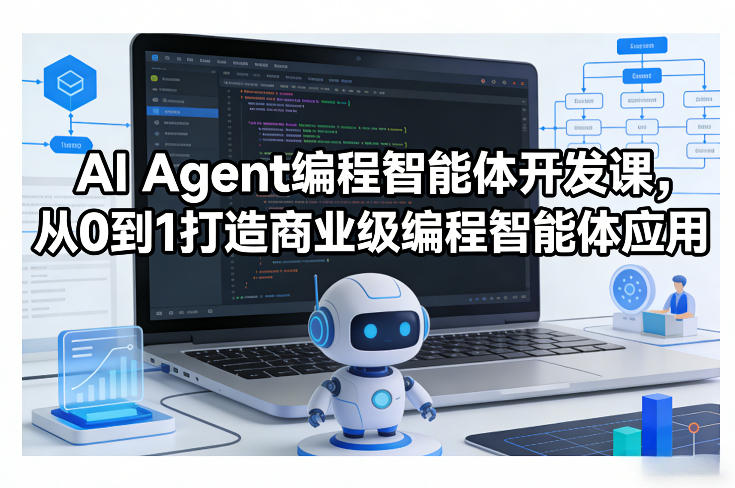 AI Agent编程智能体开发课，从0到1打造商业级编程智能体应用青祥项目库-闲云创业网-老谢轻创网-中创网-福缘网-冒泡网-资源之家-魔方项目库青祥项目库