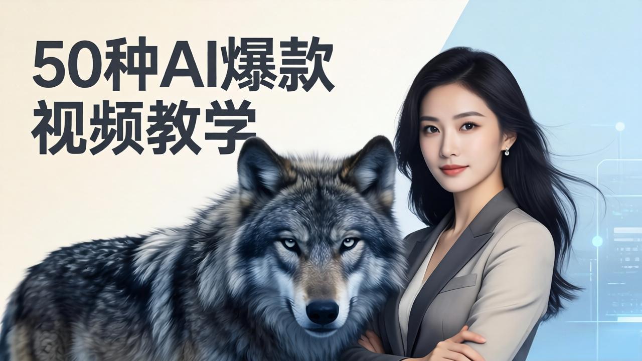 50种AI爆款视频教学:影视级古诗词+治愈萌宠+山海经蛟龙,高阶宝典商业落地青祥项目库-闲云创业网-老谢轻创网-中创网-福缘网-冒泡网-资源之家-魔方项目库青祥项目库