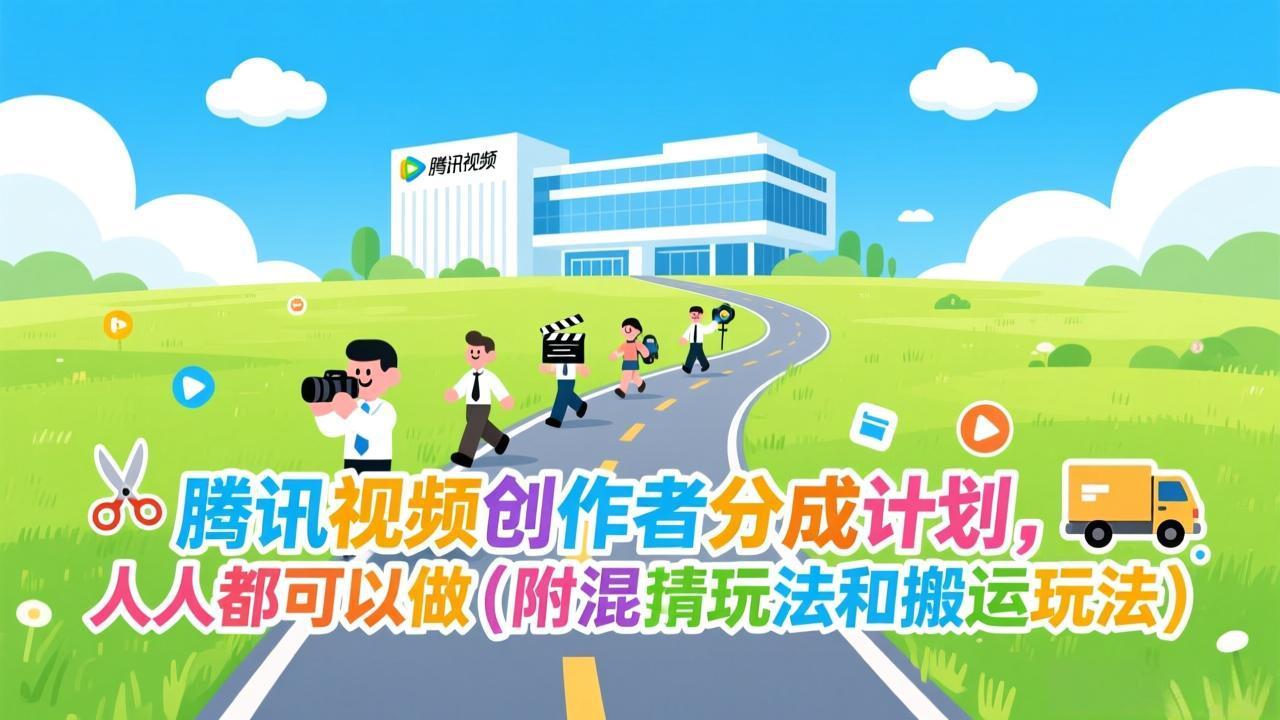 腾讯视频创作者分成计划，人人都可以做(附混剪玩法和搬运玩法青祥项目库-闲云创业网-老谢轻创网-中创网-福缘网-冒泡网-资源之家-魔方项目库青祥项目库