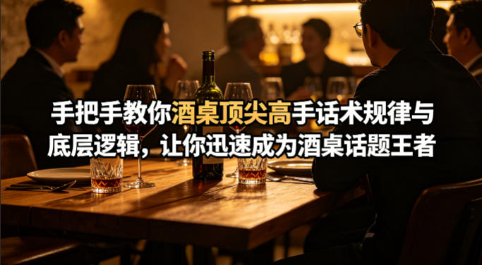 付费文章：手把手教你酒桌顶尖高手话术规律与底层逻辑，让你迅速成为酒桌话题王者(二十年全网独家经验分享)青祥项目库-闲云创业网-老谢轻创网-中创网-福缘网-冒泡网-资源之家-魔方项目库青祥项目库