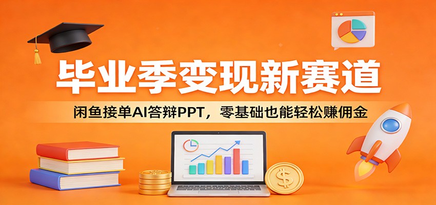 毕业季变现新赛道：闲鱼接单AI答辩PPT，零基础也能轻松赚佣金青祥项目库-闲云创业网-老谢轻创网-中创网-福缘网-冒泡网-资源之家-魔方项目库青祥项目库