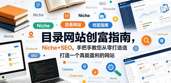 目录网站创富指南，Niche+SEO，手把手教您从零打造打造一个真能盈利的网站【原创双语字幕】青祥项目库-闲云创业网-老谢轻创网-中创网-福缘网-冒泡网-资源之家-魔方项目库青祥项目库