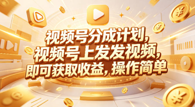 视频号分成计划，599元众筹的Red团队课程，视频号上发发视频，即可获取收益，操作简单青祥项目库-闲云创业网-老谢轻创网-中创网-福缘网-冒泡网-资源之家-魔方项目库青祥项目库