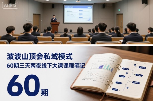 波波山顶会私域模式60期三天两夜线下大课课程笔记(文档)青祥项目库-闲云创业网-老谢轻创网-中创网-福缘网-冒泡网-资源之家-魔方项目库青祥项目库