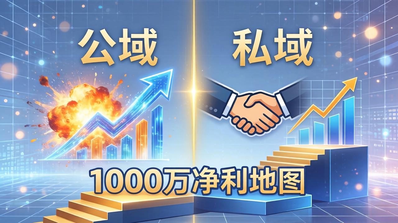 公域玩命出爆款，私域悄悄做成交：这套AI内训课，2026给你打通1000万净利的地图青祥项目库-闲云创业网-老谢轻创网-中创网-福缘网-冒泡网-资源之家-魔方项目库青祥项目库