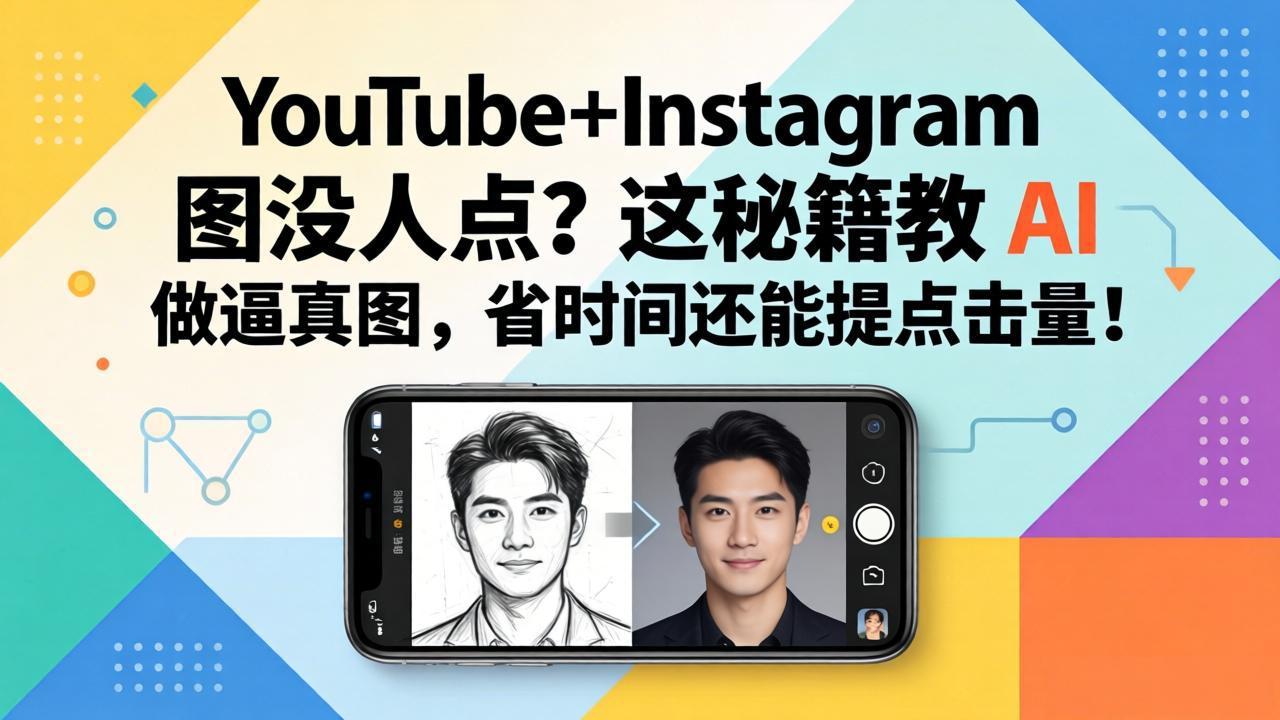 YouTube+Instagram图没人点？这秘籍教 AI 做逼真图，省时间还能提点击量青祥项目库-闲云创业网-老谢轻创网-中创网-福缘网-冒泡网-资源之家-魔方项目库青祥项目库
