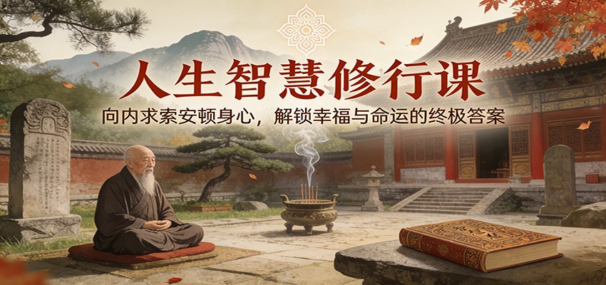 人生智慧修行课：向内求索安顿身心，解锁幸福与命运的终极答案青祥项目库-闲云创业网-老谢轻创网-中创网-福缘网-冒泡网-资源之家-魔方项目库青祥项目库
