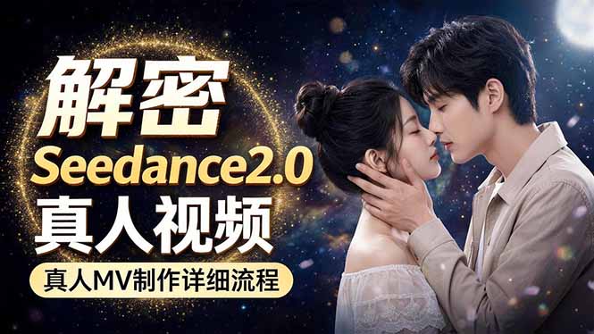 Seedance 2.0电影级真人 MV全流程拆解：提示词、运镜、粒子特效，手把手实操青祥项目库-闲云创业网-老谢轻创网-中创网-福缘网-冒泡网-资源之家-魔方项目库青祥项目库