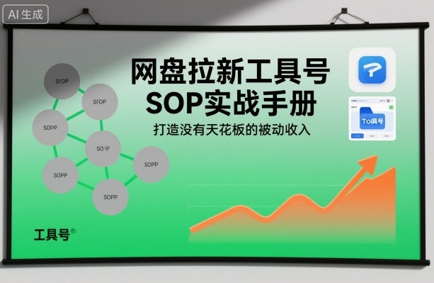 网盘拉新工具号SOP实战手册，打造没有天花板的被动收入青祥项目库-闲云创业网-老谢轻创网-中创网-福缘网-冒泡网-资源之家-魔方项目库青祥项目库
