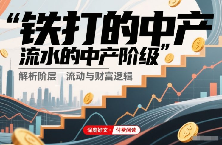 付费文章：铁打的中产，流水的中产阶级青祥项目库-闲云创业网-老谢轻创网-中创网-福缘网-冒泡网-资源之家-魔方项目库青祥项目库