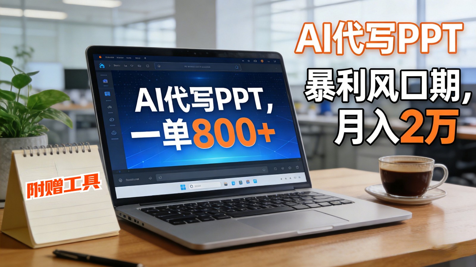 AI 代写做 PPT!一单狂赚 800+,风口期月入 2 万(工具 + 提示词直接送)青祥项目库-闲云创业网-老谢轻创网-中创网-福缘网-冒泡网-资源之家-魔方项目库青祥项目库