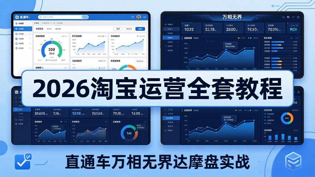 2026淘宝运营全套教程(更新5月3日青祥项目库-闲云创业网-老谢轻创网-中创网-福缘网-冒泡网-资源之家-魔方项目库青祥项目库