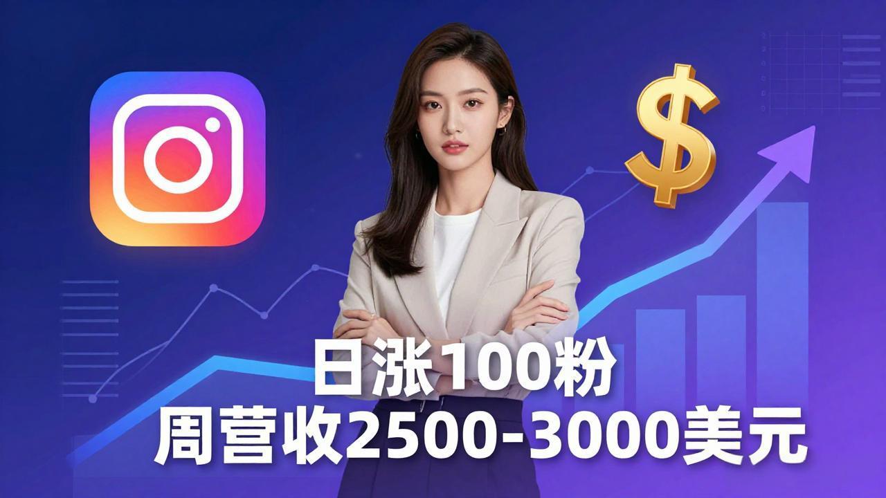 想做数字产品？Sheri亲授：日涨100粉、每周2500至3000美元的营收，Instagram躺着赚青祥项目库-闲云创业网-老谢轻创网-中创网-福缘网-冒泡网-资源之家-魔方项目库青祥项目库