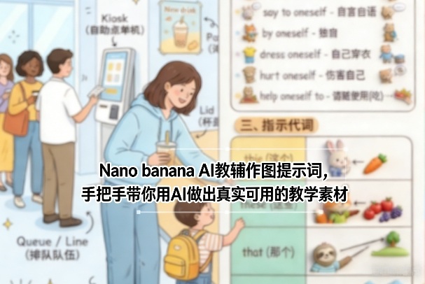 Nano banana AI教辅作图提示词，手把手带你用AI做出真实可用的教学素材青祥项目库-闲云创业网-老谢轻创网-中创网-福缘网-冒泡网-资源之家-魔方项目库青祥项目库