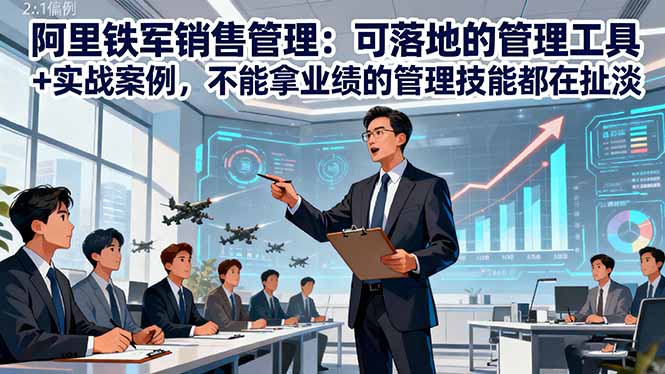 阿里铁军销售管理：可落地的管理工具+实战案例，不能拿业绩的管理都在扯淡青祥项目库-闲云创业网-老谢轻创网-中创网-福缘网-冒泡网-资源之家-魔方项目库青祥项目库