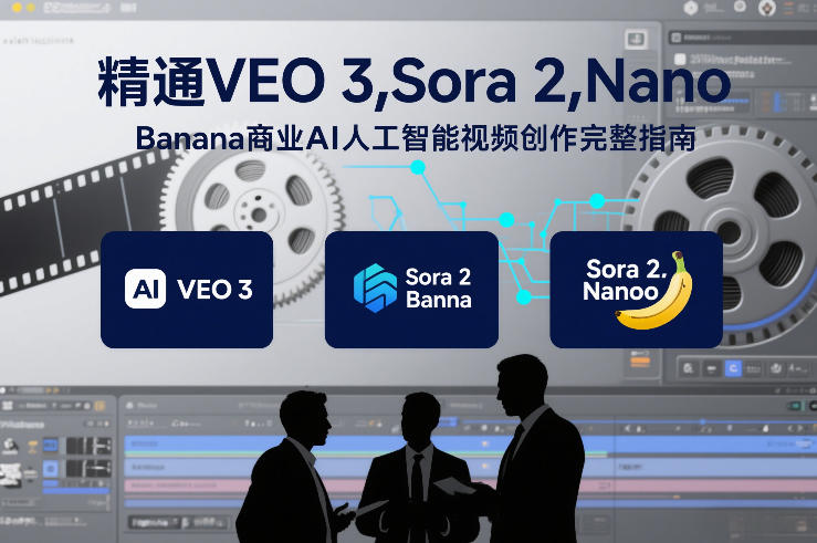 精通VEO 3，Sora 2，Nano Banana商业AI人工智能视频创作完整指南青祥项目库-闲云创业网-老谢轻创网-中创网-福缘网-冒泡网-资源之家-魔方项目库青祥项目库