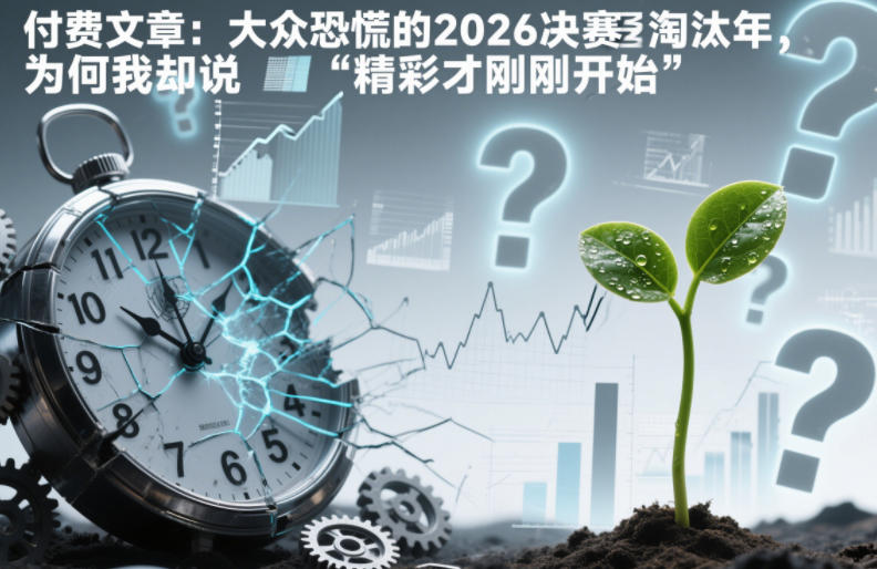 付费文章：大众恐慌的2026决赛淘汰年，为何我却说“精彩才刚刚开始”？青祥项目库-闲云创业网-老谢轻创网-中创网-福缘网-冒泡网-资源之家-魔方项目库青祥项目库