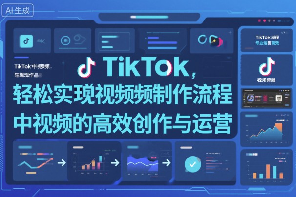 TikTok中视频制做流程,轻松实现Tk中视频的高效创作与运营青祥项目库-闲云创业网-老谢轻创网-中创网-福缘网-冒泡网-资源之家-魔方项目库青祥项目库