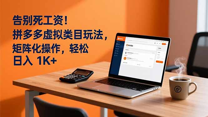 告别死工资！拼多多虚拟类目玩法，矩阵化操作，轻松日入 1K+青祥项目库-闲云创业网-老谢轻创网-中创网-福缘网-冒泡网-资源之家-魔方项目库青祥项目库