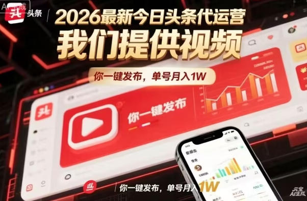 今日头条躺賺模式，你9我1，操作简单，一键发布，单机日入数百，长期合作【揭秘】青祥项目库-闲云创业网-老谢轻创网-中创网-福缘网-冒泡网-资源之家-魔方项目库青祥项目库