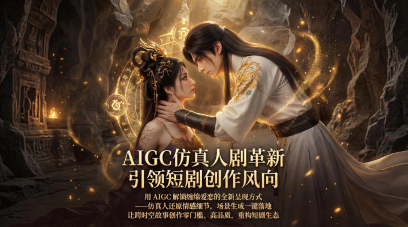 AIGC仿真人《合欢宗》短剧教学，用AIGC解锁缠绵爱恋的全新呈现方式，让跨时空故事创作零门槛、高品质，重构短剧生态青祥项目库-闲云创业网-老谢轻创网-中创网-福缘网-冒泡网-资源之家-魔方项目库青祥项目库