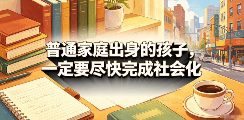付费文章：普通家庭出身的孩子，一定要尽快完成社会化青祥项目库-闲云创业网-老谢轻创网-中创网-福缘网-冒泡网-资源之家-魔方项目库青祥项目库