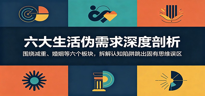 六大生活伪需求深度剖析：围绕减重、婚姻等六个板块，拆解认知陷阱跳出固有思维误区青祥项目库-闲云创业网-老谢轻创网-中创网-福缘网-冒泡网-资源之家-魔方项目库青祥项目库