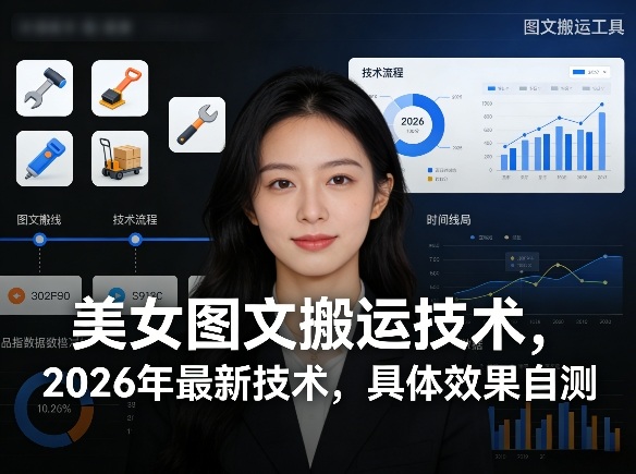 美女图文搬运技术，2026年最新技术，具体效果自测青祥项目库-闲云创业网-老谢轻创网-中创网-福缘网-冒泡网-资源之家-魔方项目库青祥项目库
