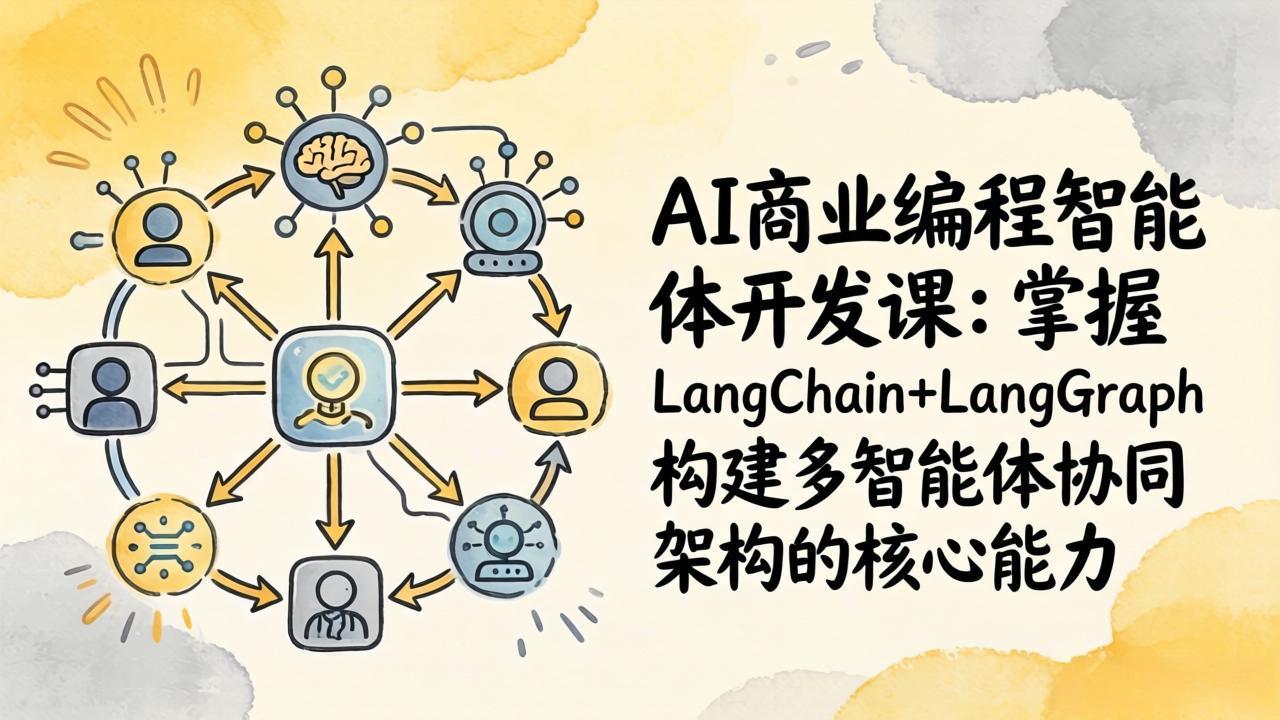 AI商业编程智能体开发课：掌握LangChain+LangGraph构建多智能体协同架构的核心能力青祥项目库-闲云创业网-老谢轻创网-中创网-福缘网-冒泡网-资源之家-魔方项目库青祥项目库