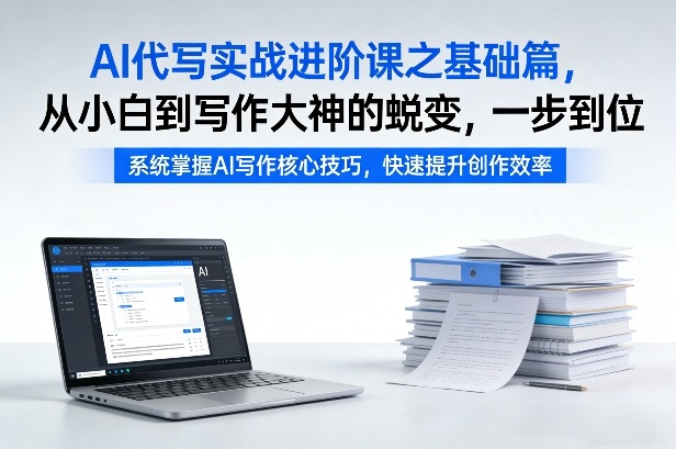 AI代写实战进阶课之基础篇，从小白到写作大神的蜕变，一步到位【揭秘】青祥项目库-闲云创业网-老谢轻创网-中创网-福缘网-冒泡网-资源之家-魔方项目库青祥项目库