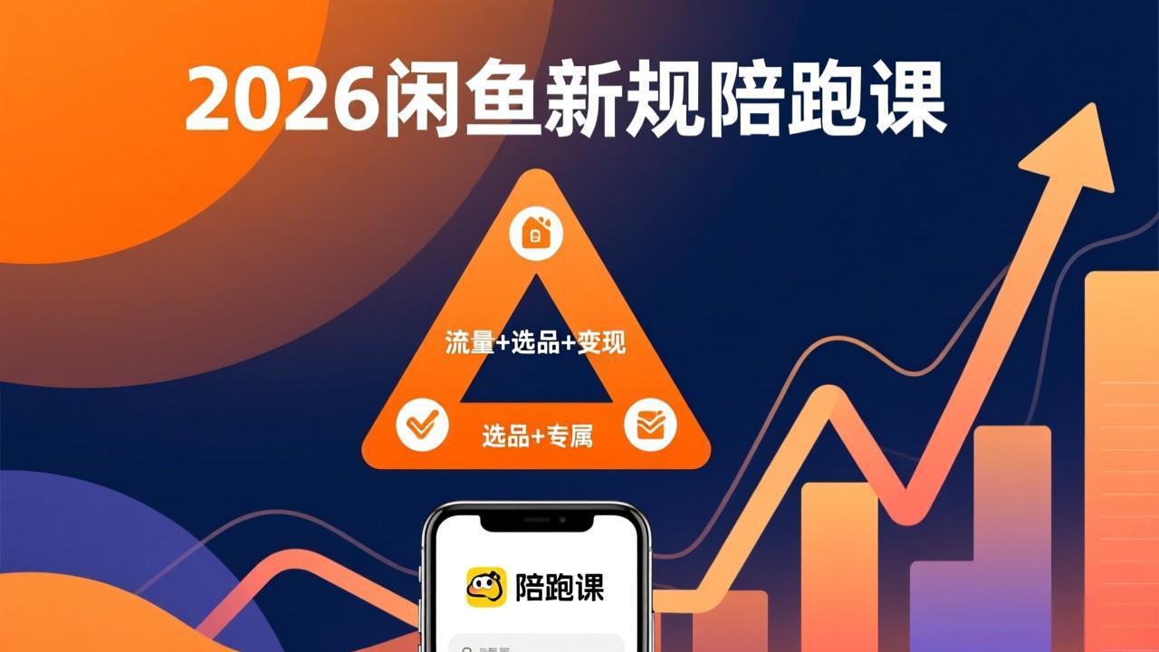 2026闲鱼高阶陪跑课全新上线，带你吃透新规玩转选品流量，从零搭建稳定变现盈利体系青祥项目库-闲云创业网-老谢轻创网-中创网-福缘网-冒泡网-资源之家-魔方项目库青祥项目库