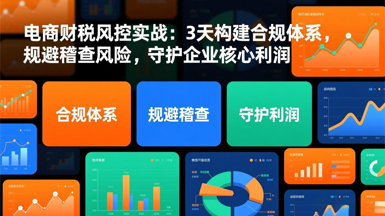 电商财税风控实战：3天构建合规体系，规避稽查风险，守护企业核心利润青祥项目库-闲云创业网-老谢轻创网-中创网-福缘网-冒泡网-资源之家-魔方项目库青祥项目库