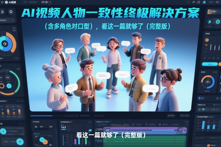 AI视频人物一致性终极解决方案(含多角色对口型)，看这一篇就够了(完整版)青祥项目库-闲云创业网-老谢轻创网-中创网-福缘网-冒泡网-资源之家-魔方项目库青祥项目库