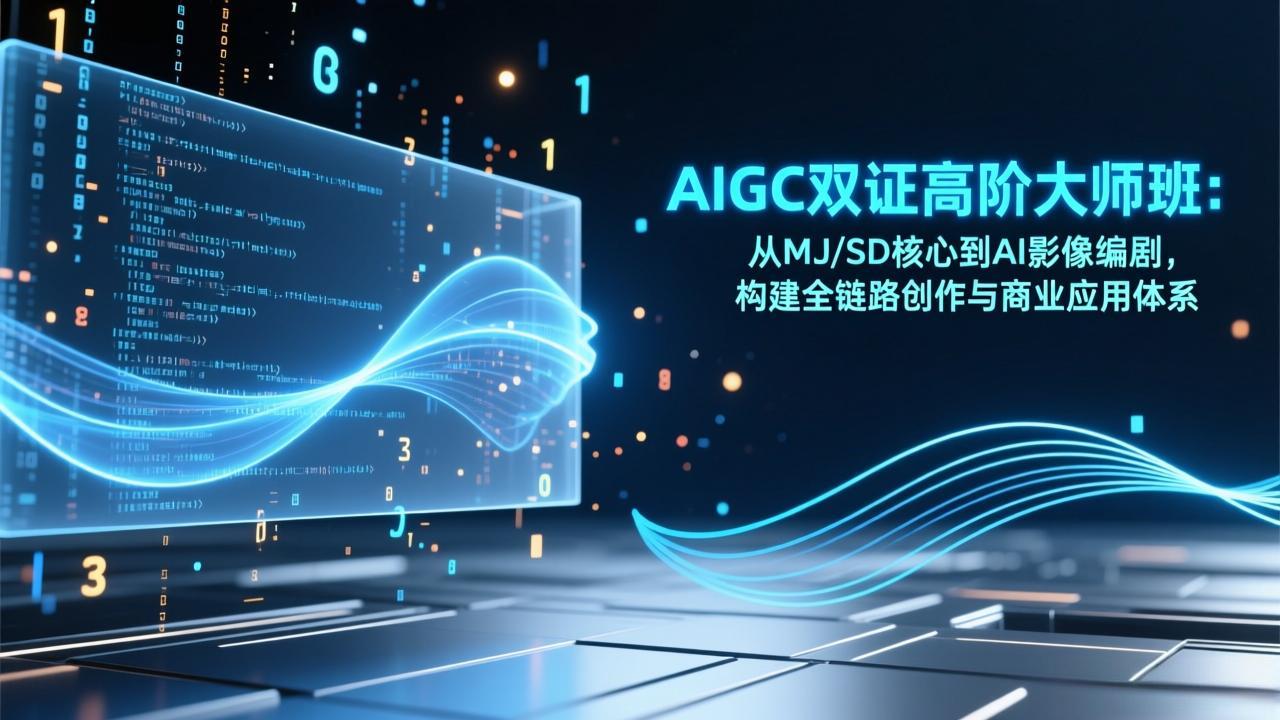 AIGC双证高阶大师班：从MJ/SD核心到AI影像编剧，构建全链路创作与商业应用体系青祥项目库-闲云创业网-老谢轻创网-中创网-福缘网-冒泡网-资源之家-魔方项目库青祥项目库