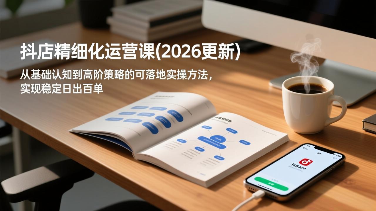 抖店精细化运营课(2026更新青祥项目库-闲云创业网-老谢轻创网-中创网-福缘网-冒泡网-资源之家-魔方项目库青祥项目库
