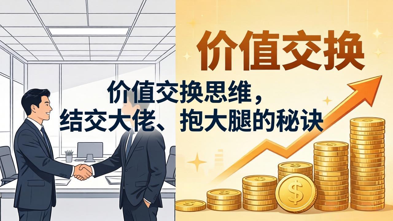 某付费文章：价值交换思维，结交大佬、抱大腿的秘诀青祥项目库-闲云创业网-老谢轻创网-中创网-福缘网-冒泡网-资源之家-魔方项目库青祥项目库